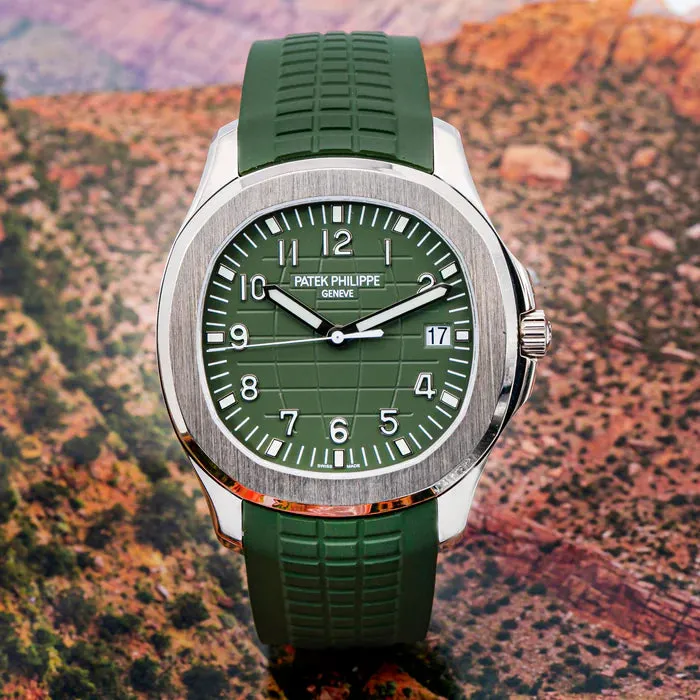 Patek Philippe Aquanaut 5168G-010 42mm White gold Green 2