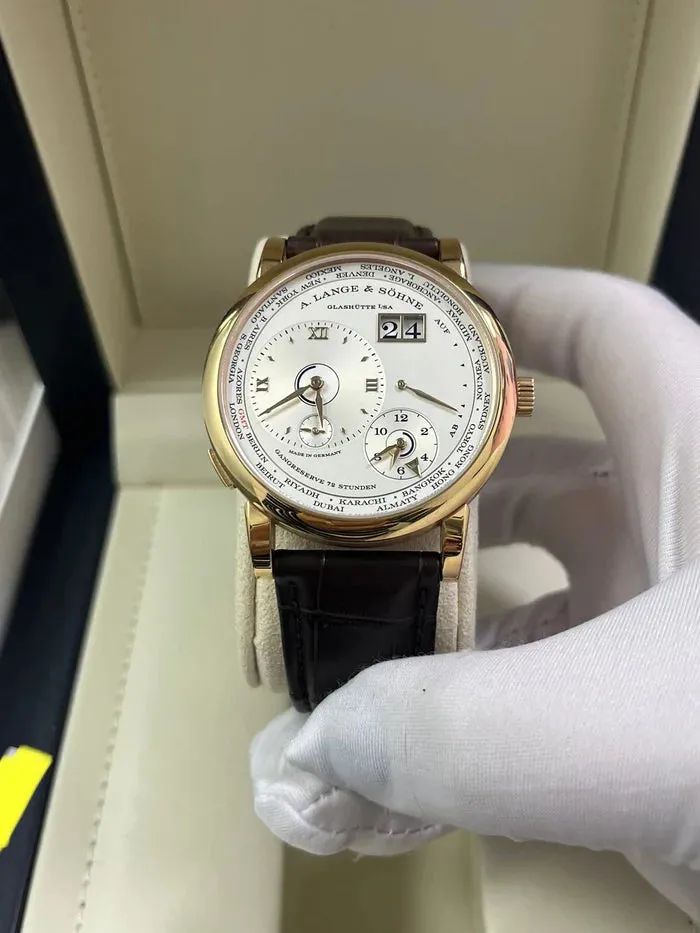 A. Lange & Söhne Lange 1 136.032 / LSLS1364AA 42mm Rose gold Silver 1