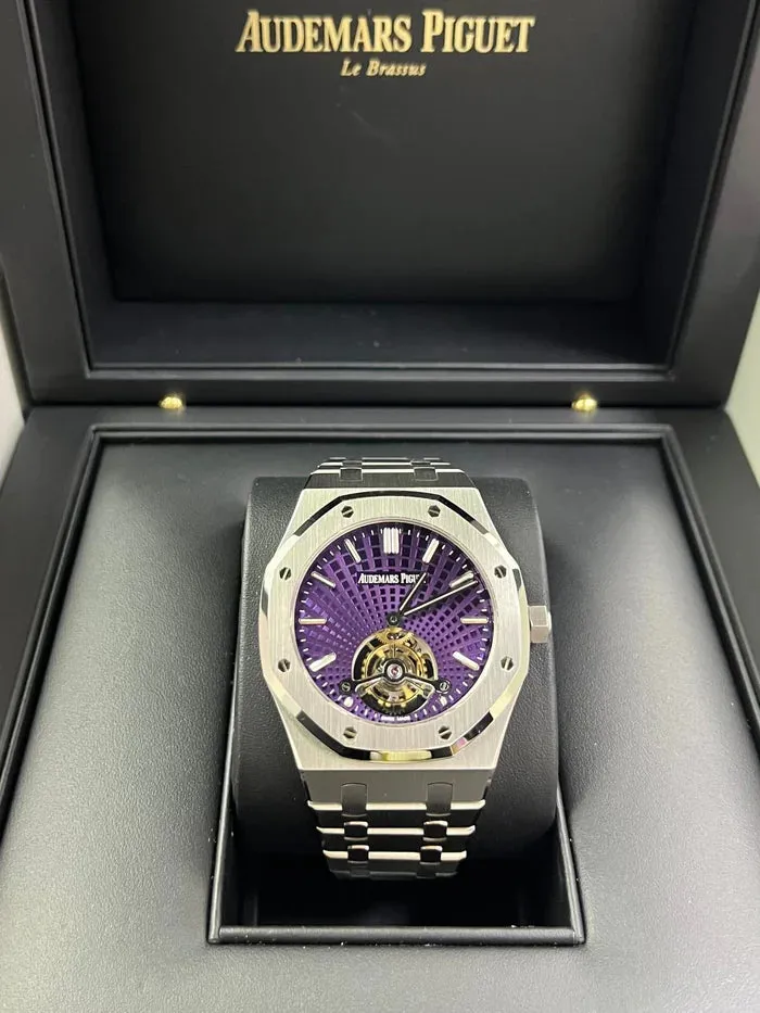 Audemars Piguet Royal Oak Tourbillon 26522ST.OO.1220ST.01 41mm Stainless steel Purple 1