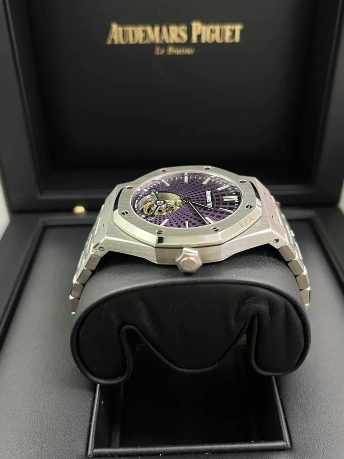 Audemars Piguet Royal Oak Tourbillon 26522ST.OO.1220ST.01 41mm Stainless steel Purple 2