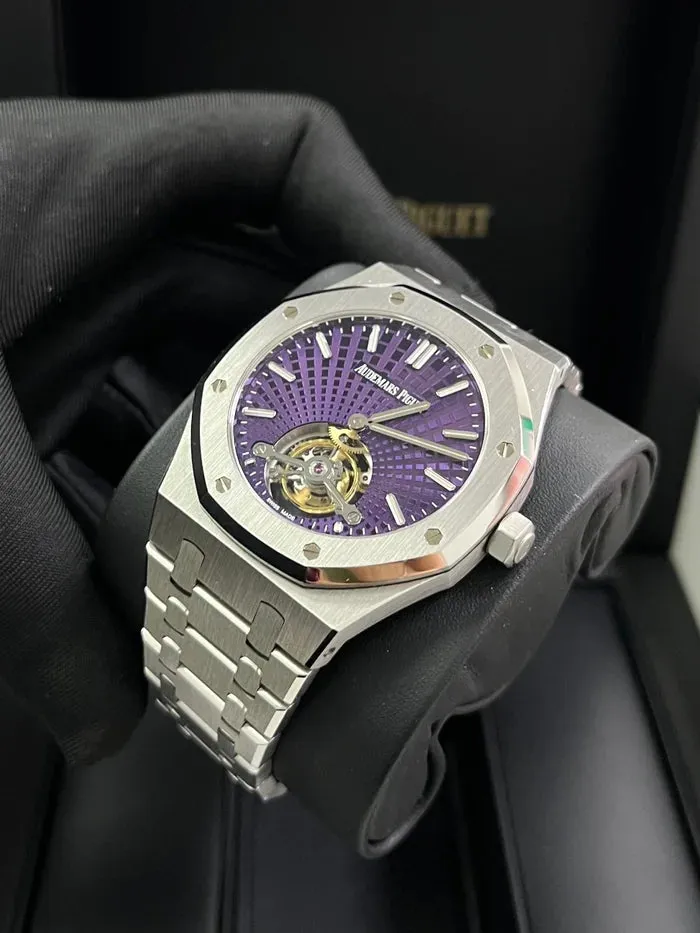 Audemars Piguet Royal Oak Tourbillon 26522ST.OO.1220ST.01 41mm Stainless steel Purple 6