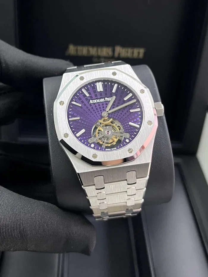 Audemars Piguet Royal Oak Tourbillon 26522ST.OO.1220ST.01 41mm Stainless steel Purple 7