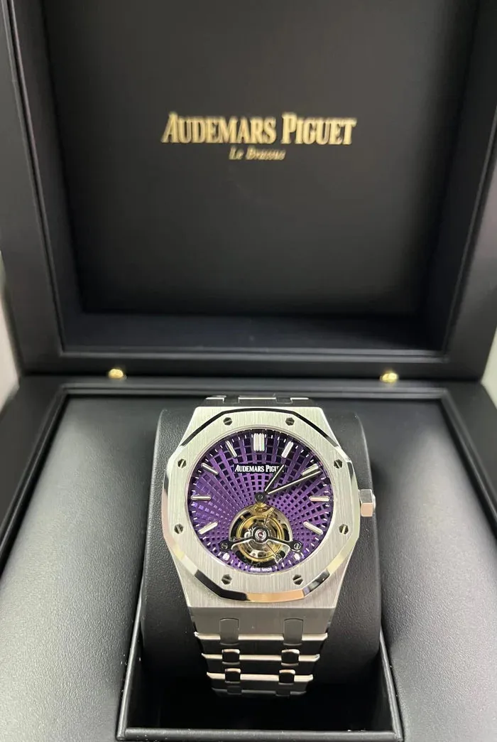 Audemars Piguet Royal Oak Tourbillon 26522ST.OO.1220ST.01 41mm Stainless steel Purple 8