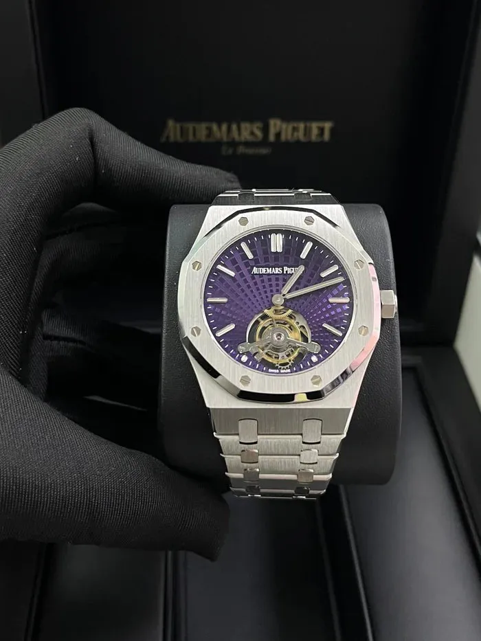 Audemars Piguet Royal Oak Tourbillon 26522ST.OO.1220ST.01 41mm Stainless steel Purple 9