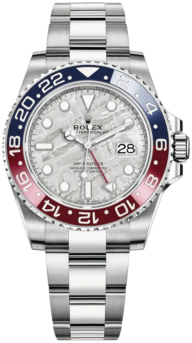 Rolex GMT-Master II 126719BLRO 40mm White gold and 18k white gold Meteorite