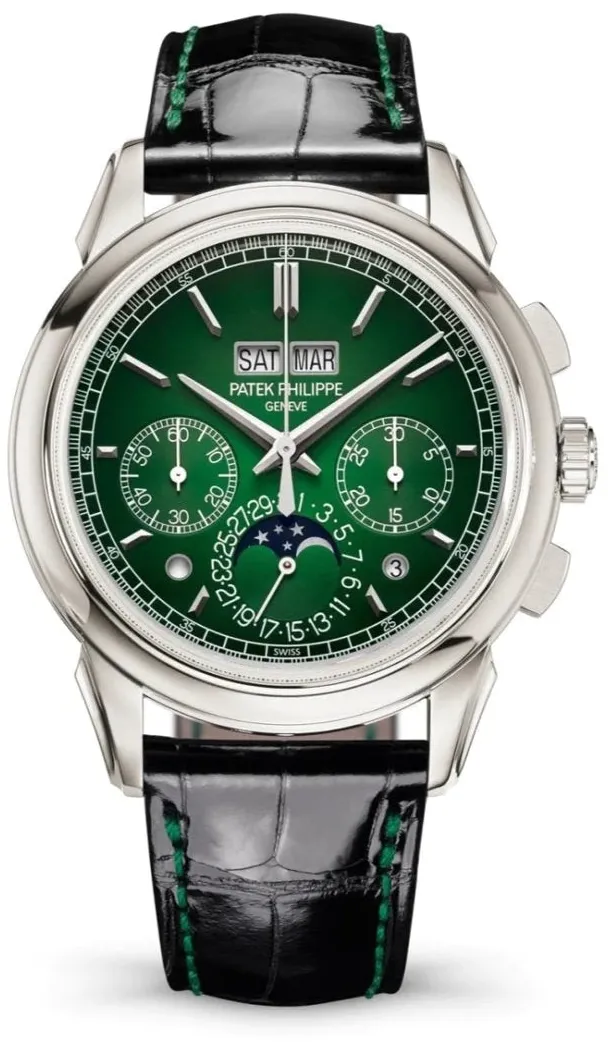 Patek Philippe Perpetual Calendar Chronograph 5270 41mm Yellow gold Green