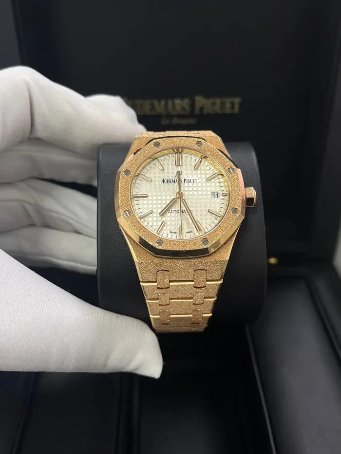 Audemars Piguet Royal Oak 15454OR.GG.1259OR.01 37mm 18K   Silver 1