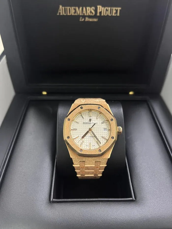 Audemars Piguet Royal Oak 15454OR.GG.1259OR.01 37mm 18K   Silver 6