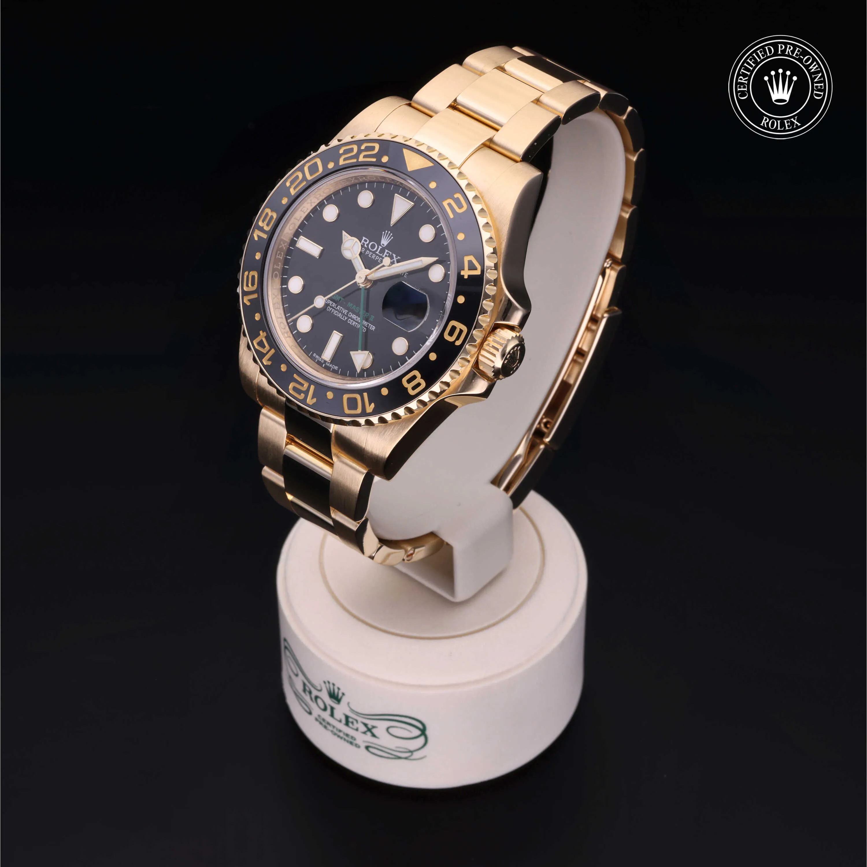 Rolex GMT-Master II 40mm Yellow gold Black 2