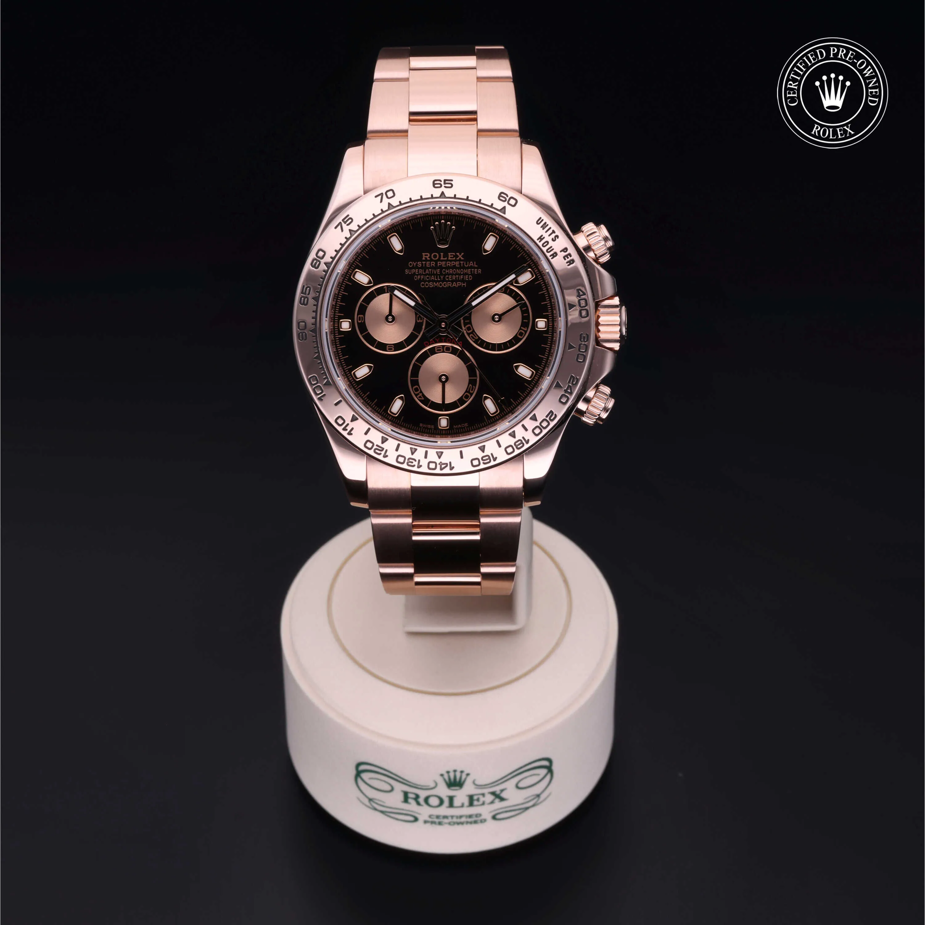 Rolex Daytona 116505 40mm Rose gold Black 1