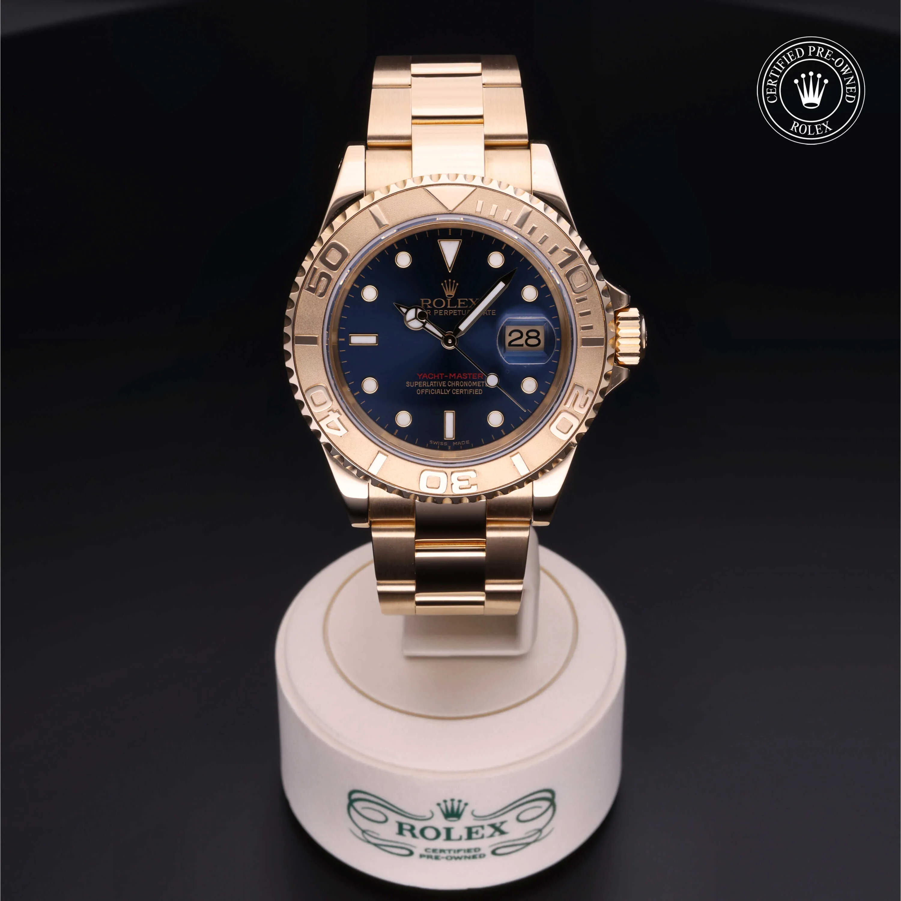 Rolex Yacht-Master 40 16628 40mm Yellow gold Blue 1