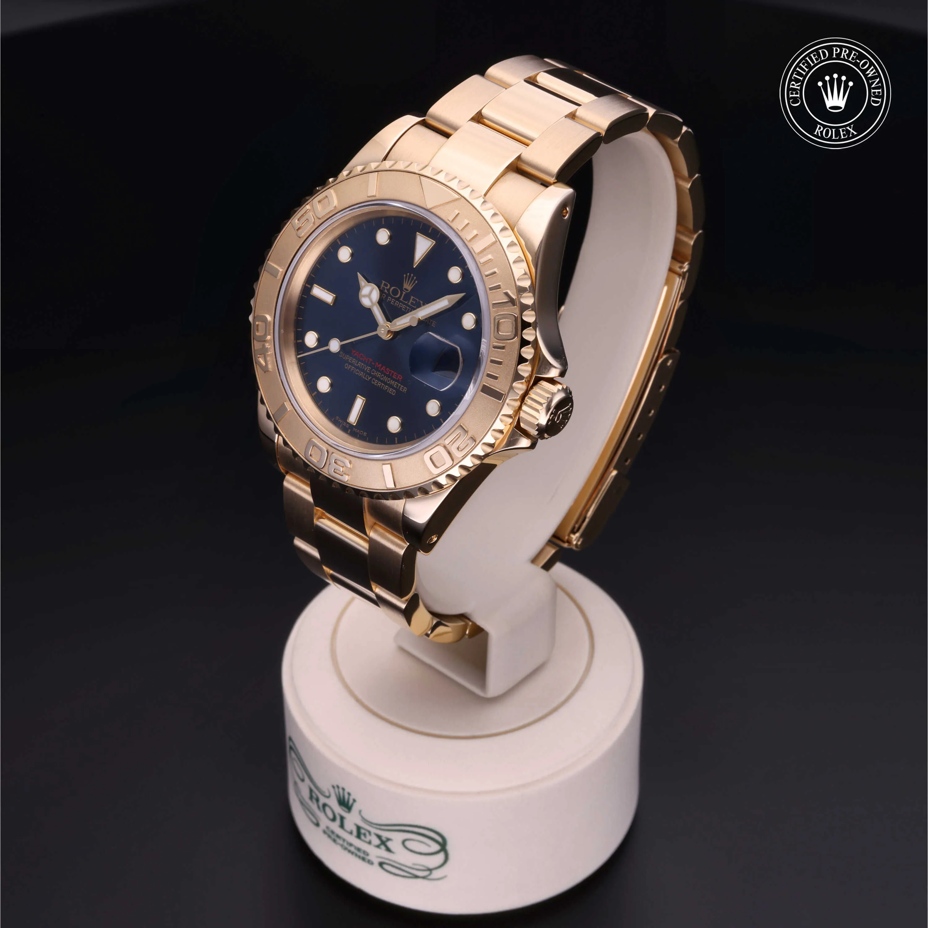 Rolex Yacht-Master 40 16628 40mm Yellow gold Blue 2