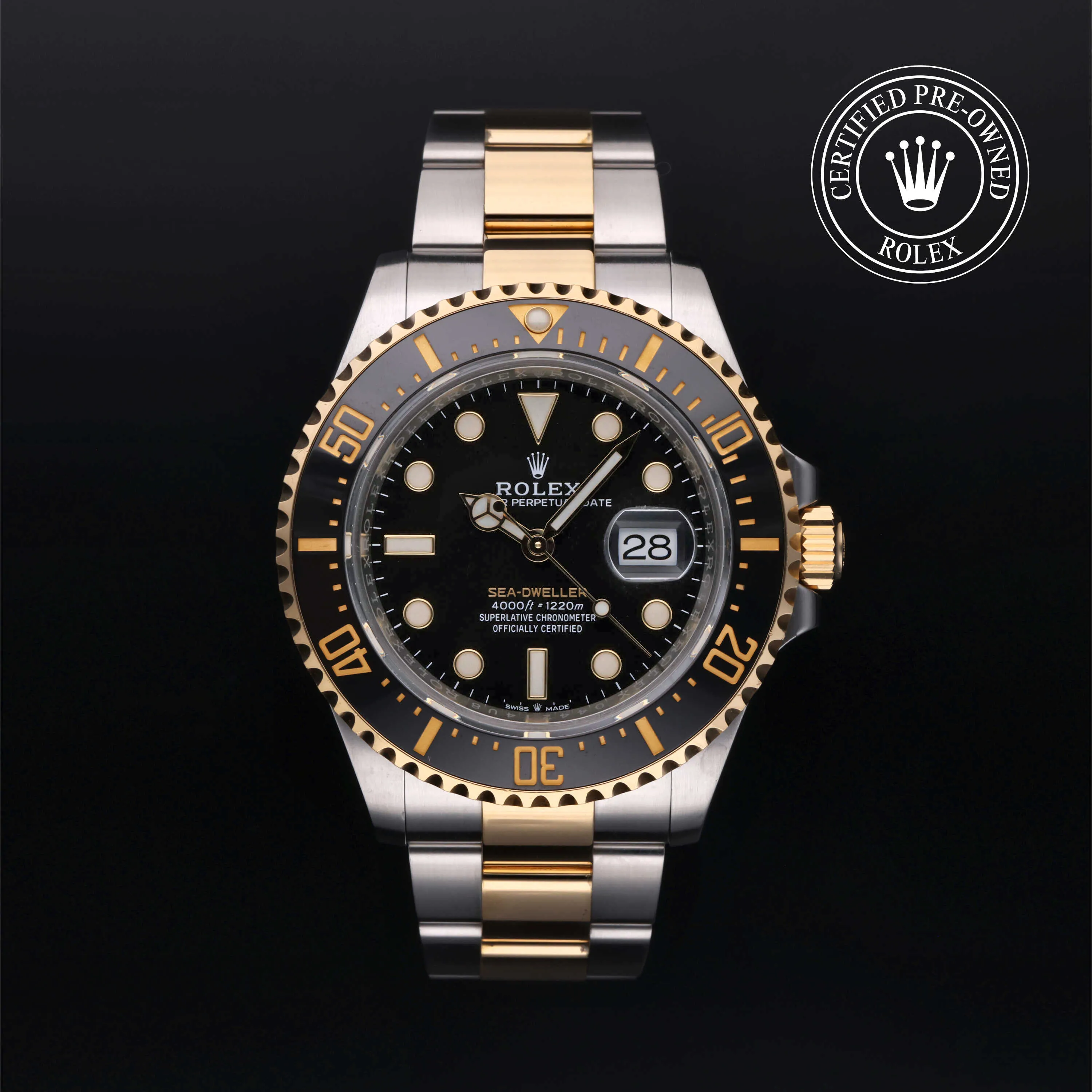 Rolex Sea-Dweller 126603-0001 43mm Yellow gold and Oystersteel Black