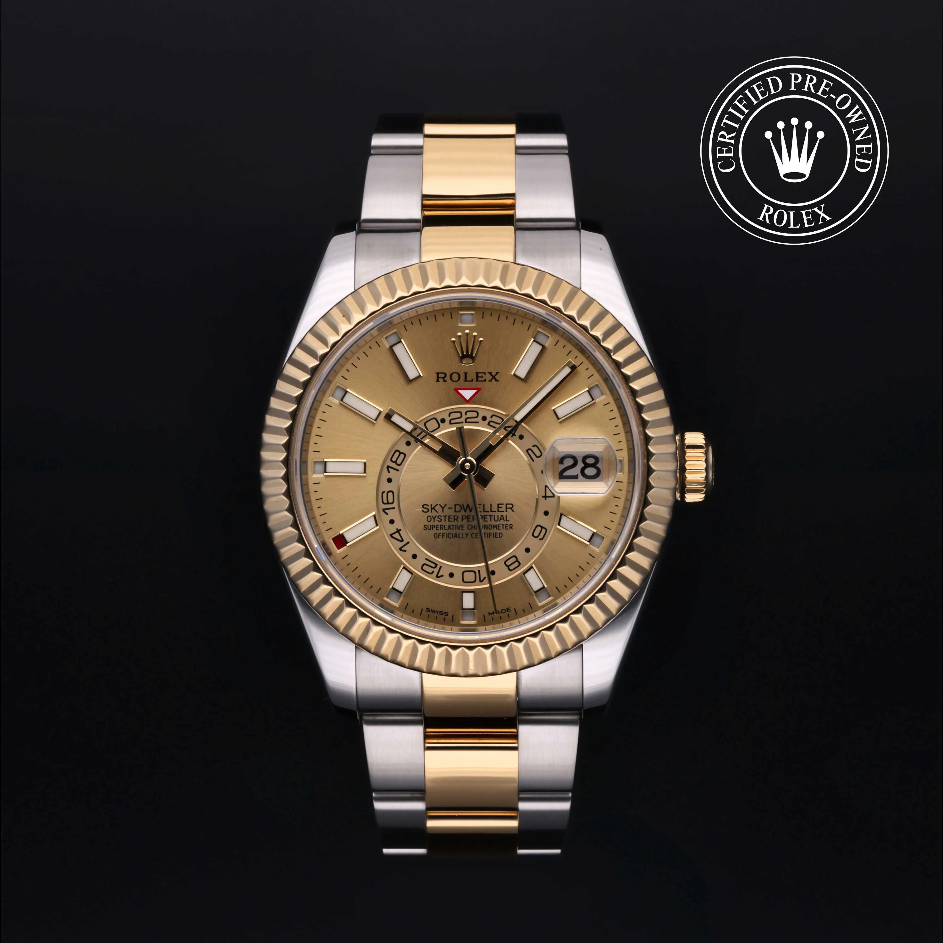 Rolex Sky-Dweller 326933-0001 42mm Yellow gold and Stainless steel Golden