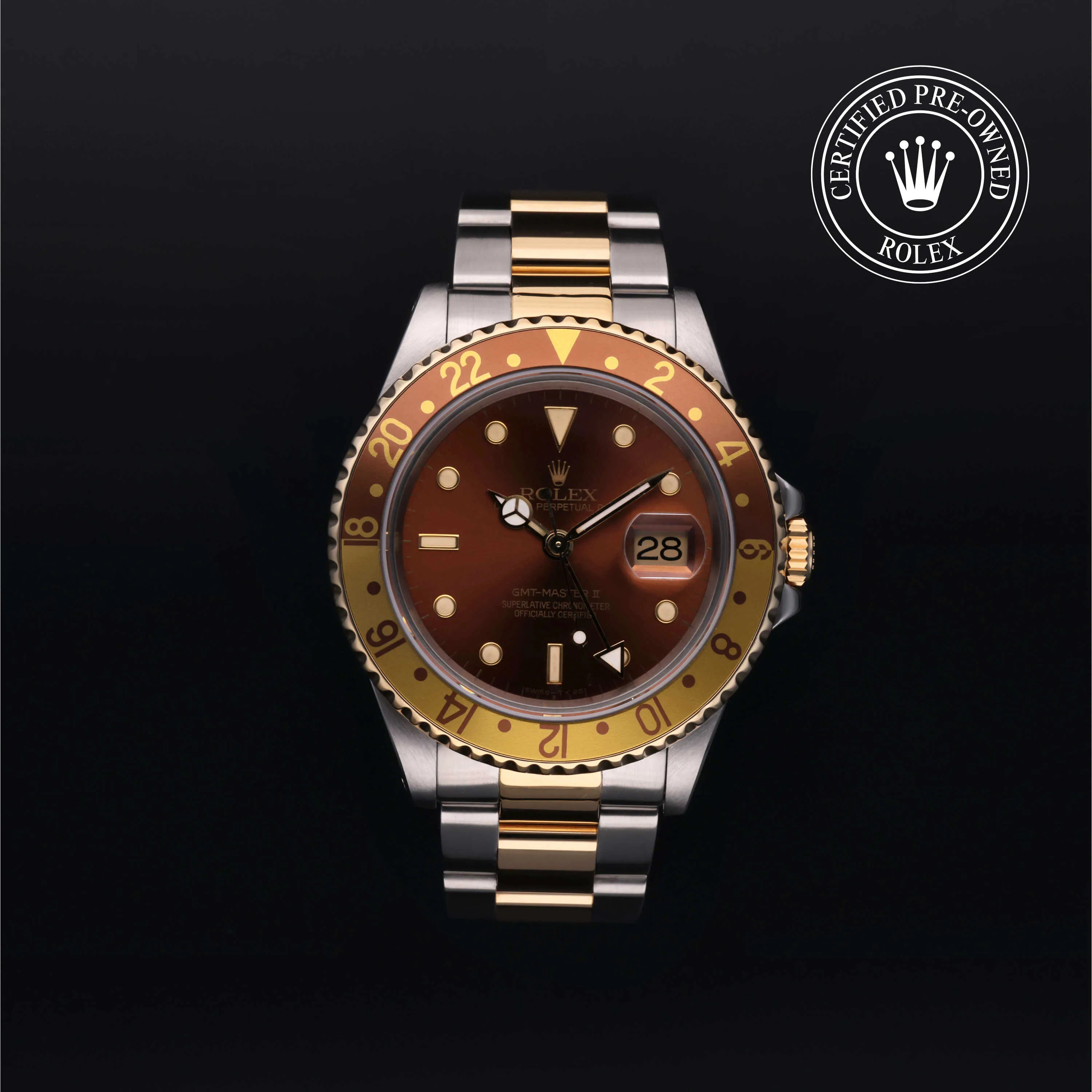 Rolex GMT-Master II 16713 40mm Oystersteel MARRONE