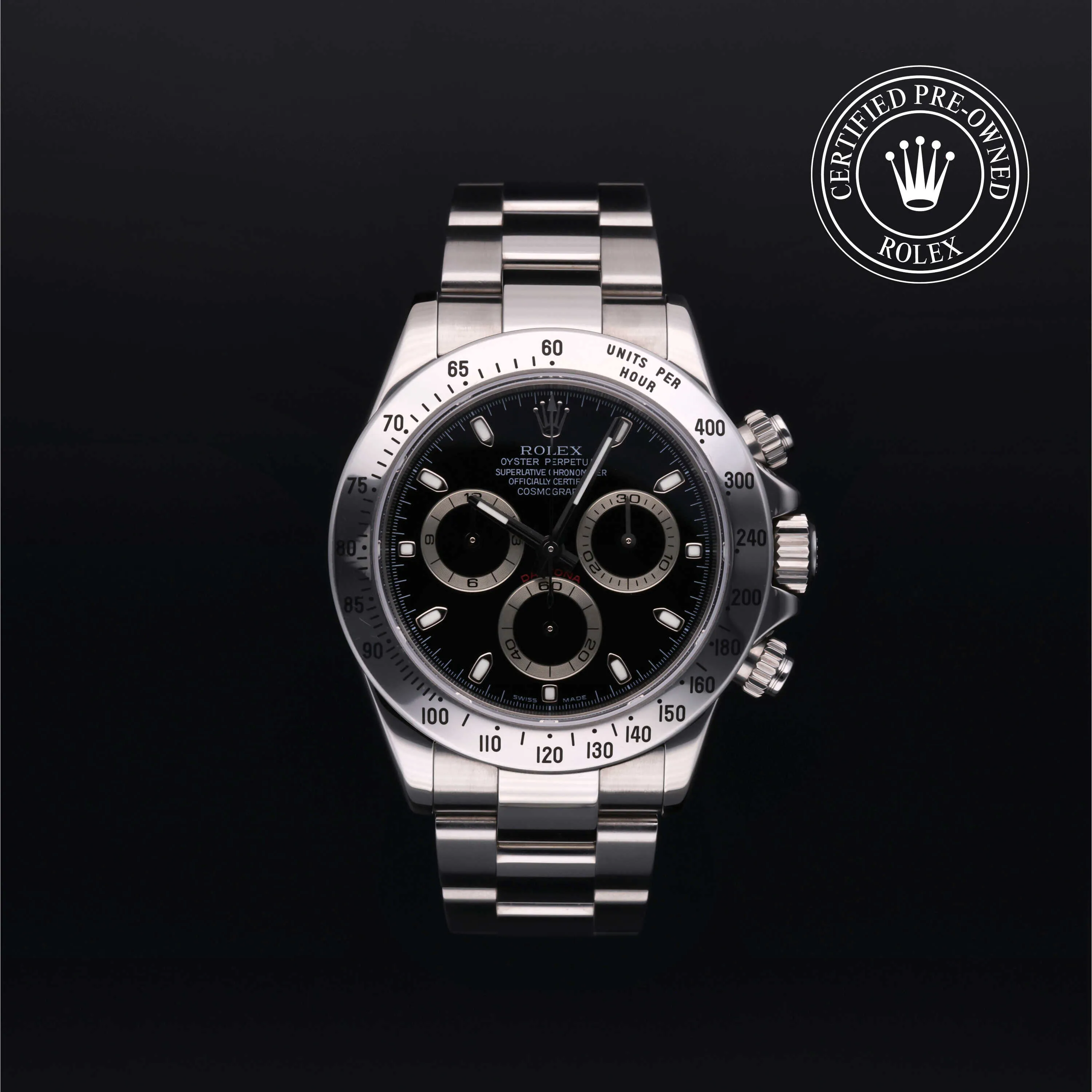 Rolex Daytona 116520 40mm Oystersteel NERO