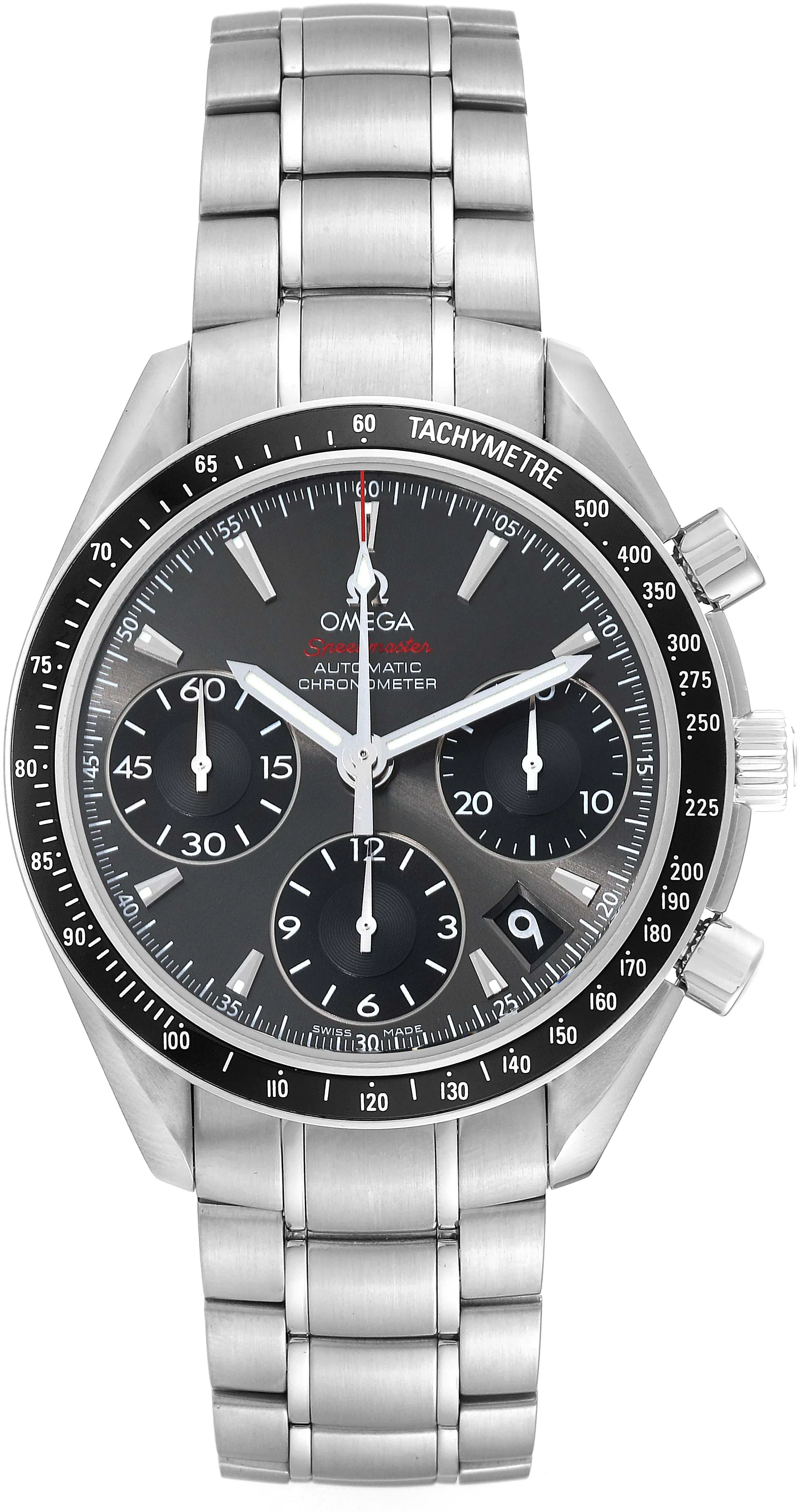 Omega Speedmaster Date 323.30.40.40.06.001 40mm Stainless steel Gray