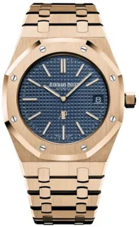 Audemars Piguet Royal Oak 15202OR.OO.1240OR.01 Rose gold Blue