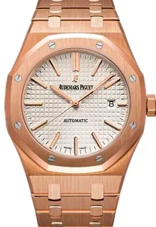 Audemars Piguet Royal Oak 15400OR.OO.1220OR.02 Rose gold Silver