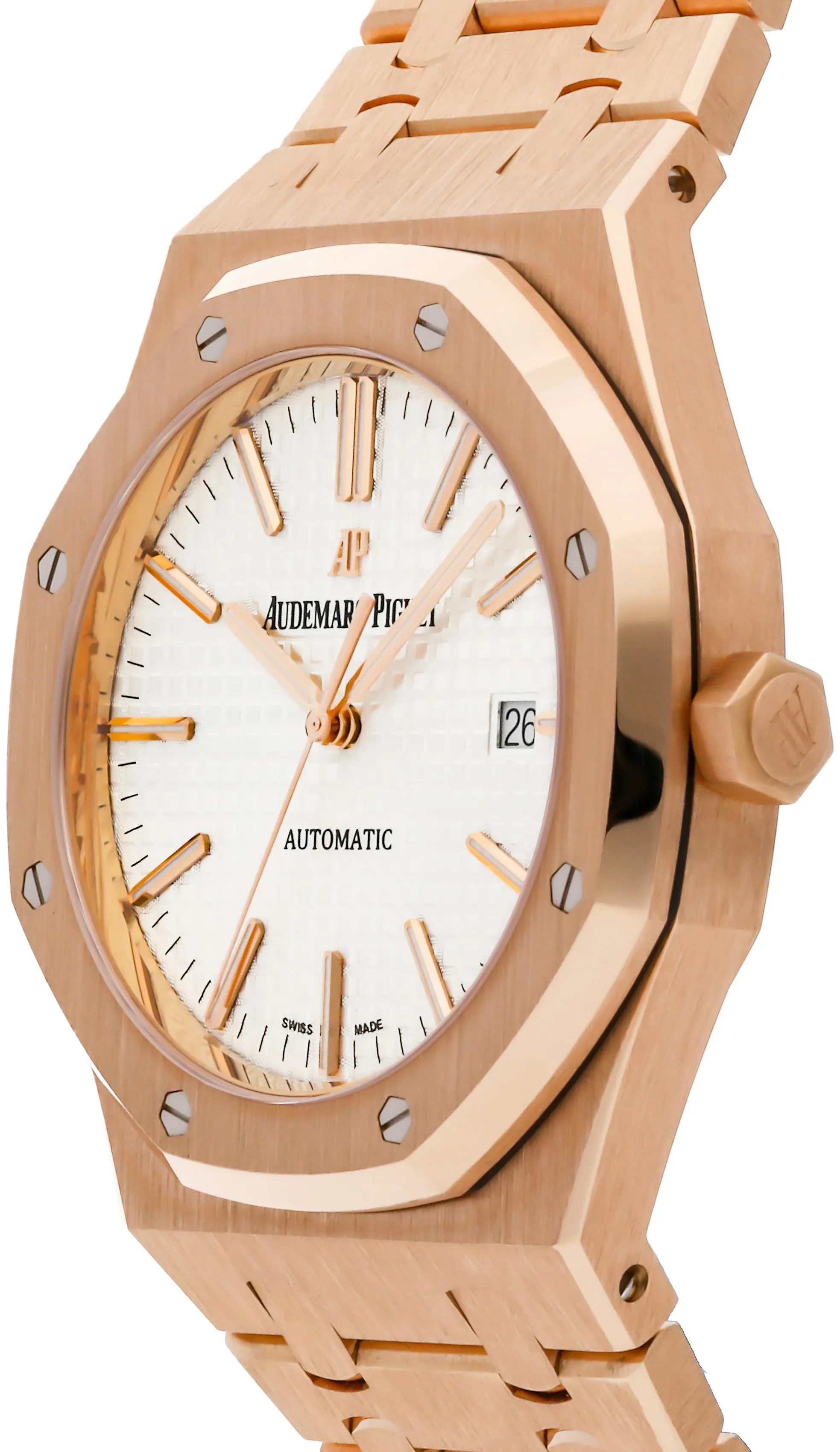 Audemars Piguet Royal Oak 15400OR.OO.1220OR.02 41mm Rose gold Silver 1