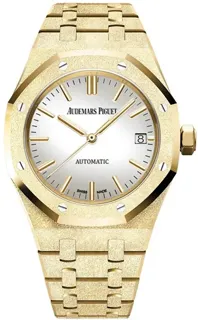 Audemars Piguet Royal Oak 15454BA.GG.1259BA.02 37mm Yellow gold Silver