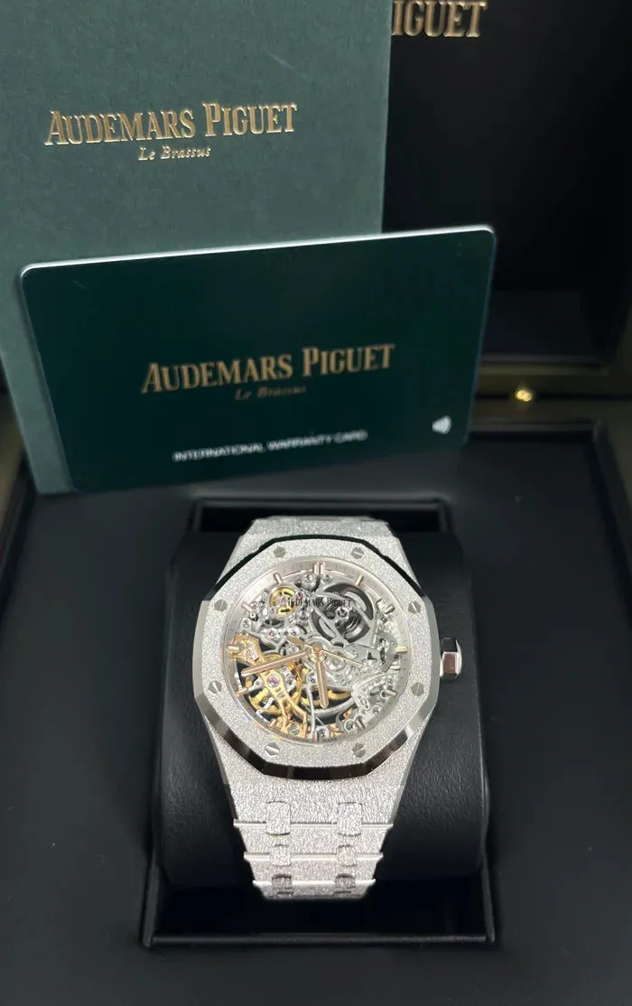 Audemars Piguet Royal Oak 15466BC.GG.1259BC.01 37mm 18k white gold Gray 8