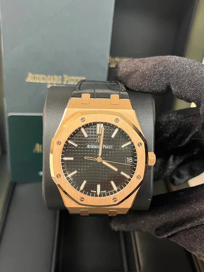 Audemars Piguet Royal Oak 15500OR.OO.D002CR.01 41mm Rose gold Black 8