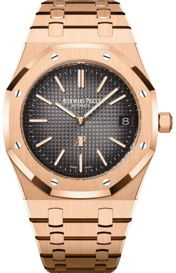 Audemars Piguet Royal Oak 16202OR.OO.1240OR.02 Rose gold Smoked gray