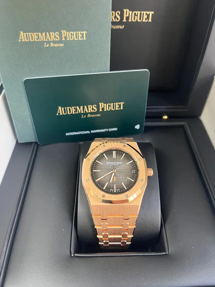 Audemars Piguet Royal Oak 16202OR.OO.1240OR.02 Rose gold Smoked gray 1