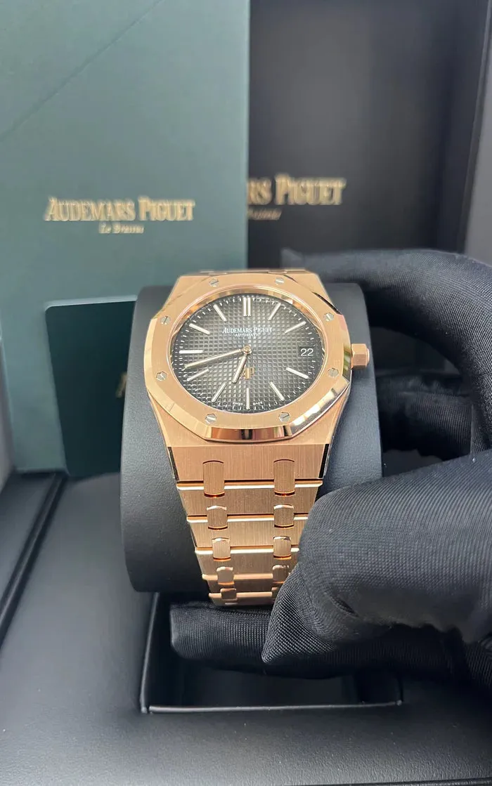 Audemars Piguet Royal Oak 16202OR.OO.1240OR.02 Rose gold Smoked gray 2