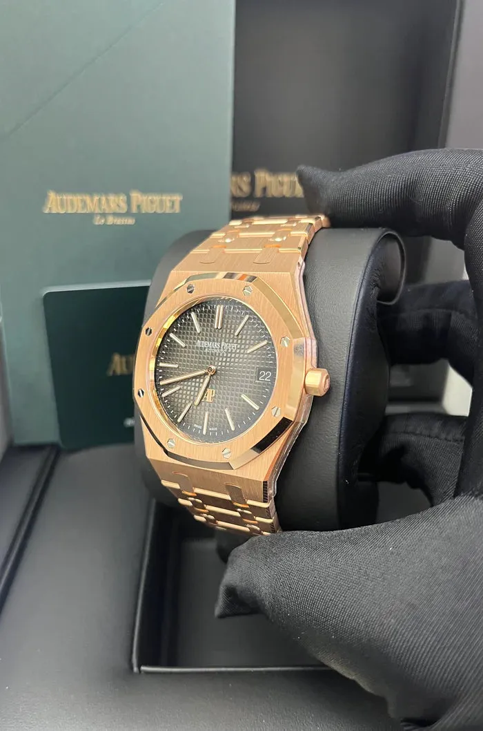 Audemars Piguet Royal Oak 16202OR.OO.1240OR.02 Rose gold Smoked gray 4