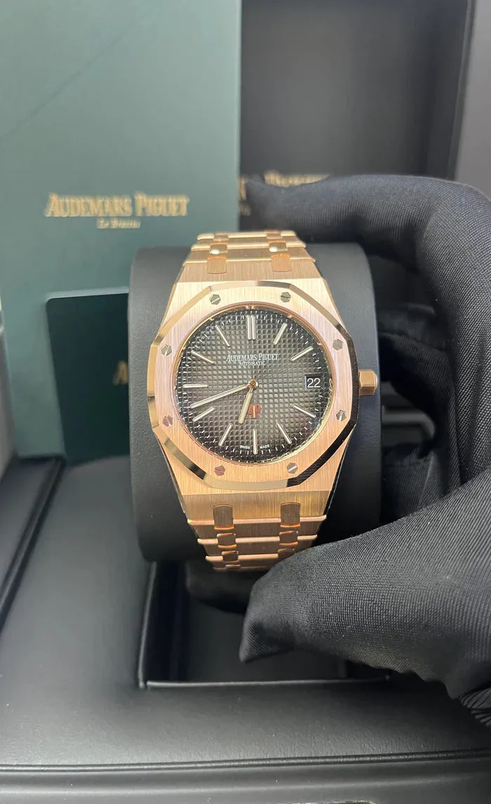 Audemars Piguet Royal Oak 16202OR.OO.1240OR.02 Rose gold Smoked gray 7