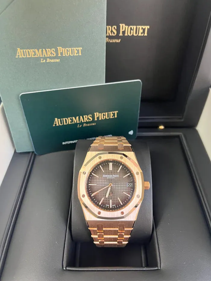 Audemars Piguet Royal Oak 16202OR.OO.1240OR.02 Rose gold Smoked gray 11