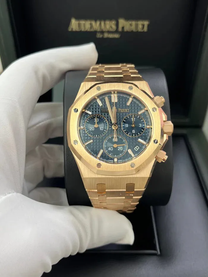 Audemars Piguet Royal Oak 26240OR.OO.1320OR.05 41mm Rose gold Blue 1