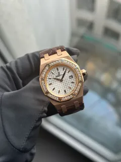 Audemars Piguet Royal Oak 67621OR.ZZ.D010CA.01 Rose gold Silver