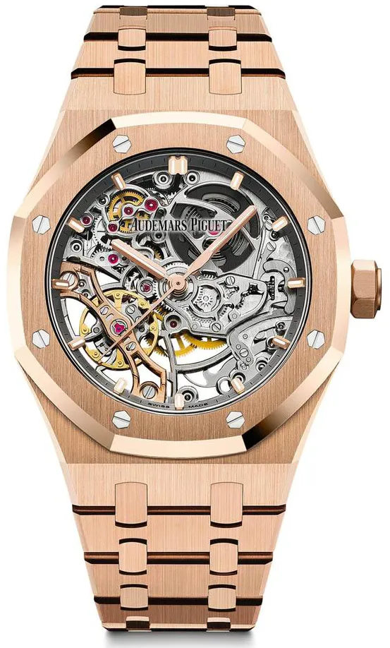 Audemars Piguet Royal Oak Double Balance Wheel Openworked 15467OR.OO.1256OR.01 37mm Rose gold Gray