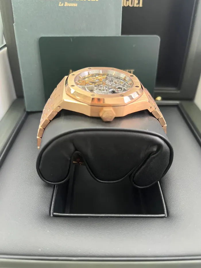 Audemars Piguet Royal Oak Double Balance Wheel Openworked 15467OR.OO.1256OR.01 37mm Rose gold Gray 1