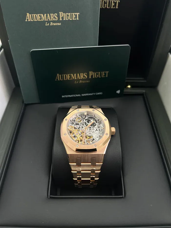 Audemars Piguet Royal Oak Double Balance Wheel Openworked 15467OR.OO.1256OR.01 37mm Rose gold Gray 3