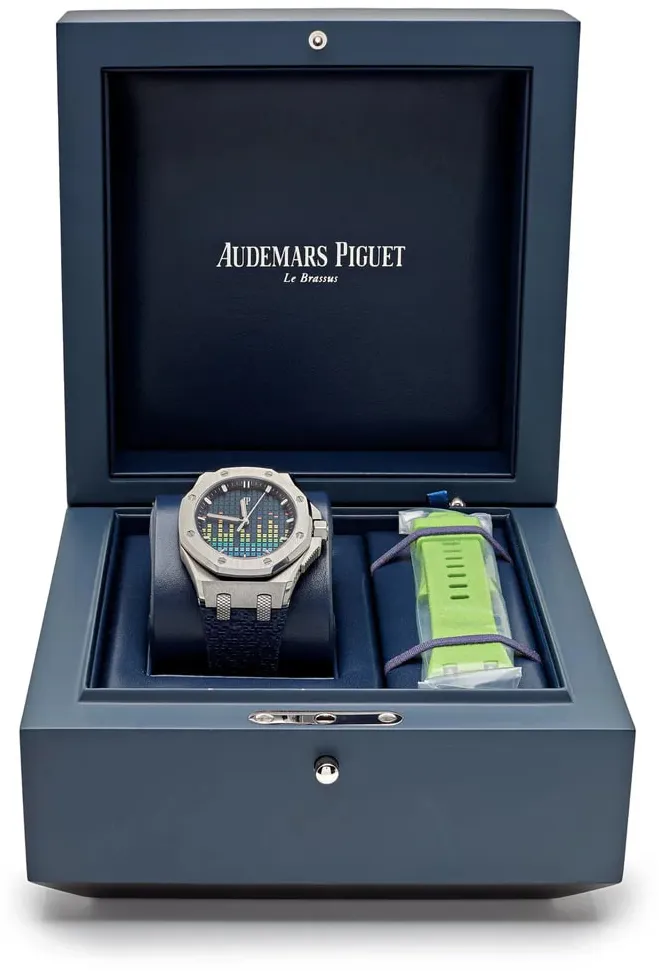 Audemars Piguet Royal Oak Offshore 77600TI.OO.A343CA.01 37mm Titanium Blue 4