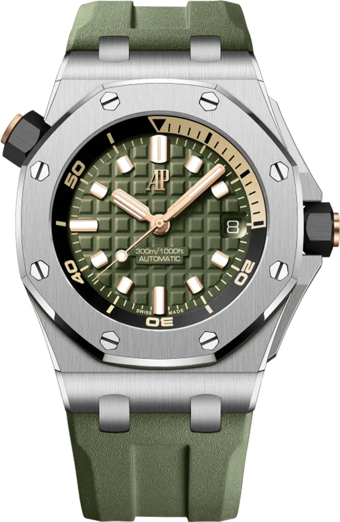 Audemars Piguet Royal Oak Offshore Diver 15720ST.OO.A052CA.01 42mm Stainless steel Green