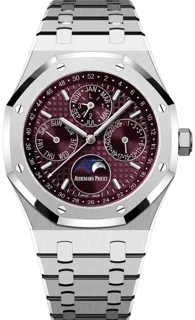 Audemars Piguet Royal Oak Perpetual Calendar 26574BC.OO.1220BC.01 41mm White gold Burgundy