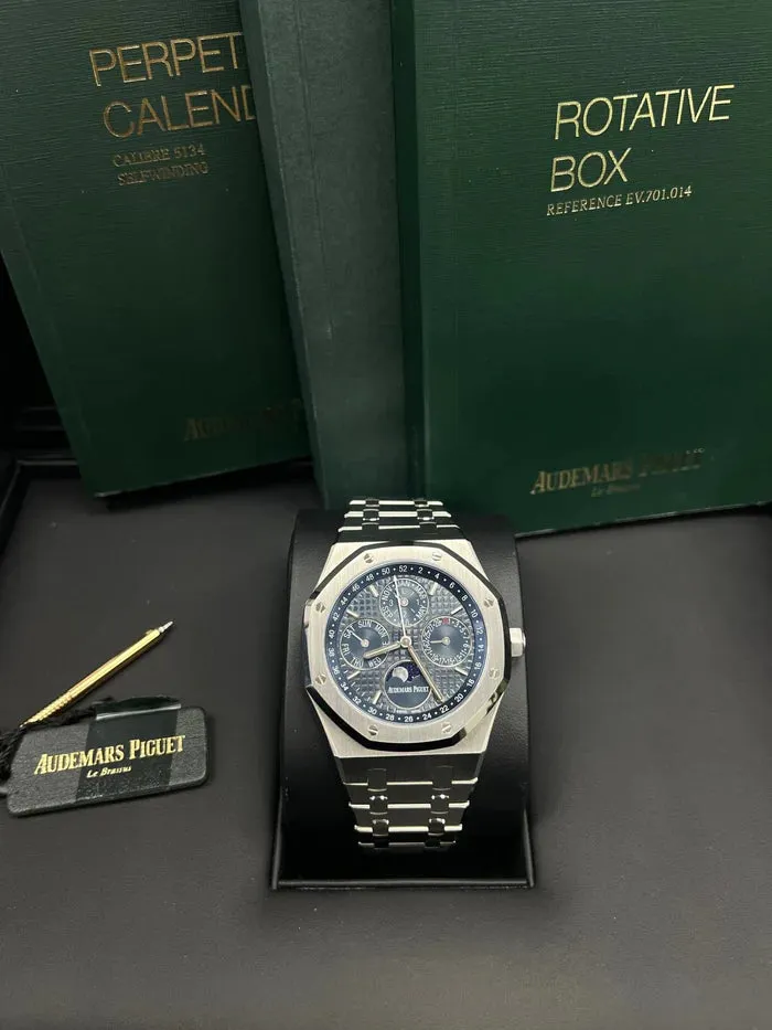 Audemars Piguet Royal Oak Perpetual Calendar 26574ST.OO.1220ST.02 41.5mm Blue 2