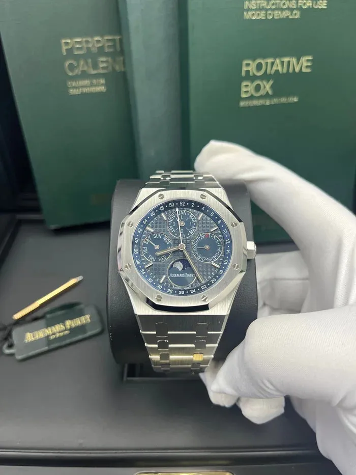 Audemars Piguet Royal Oak Perpetual Calendar 26574ST.OO.1220ST.02 41.5mm Blue 3