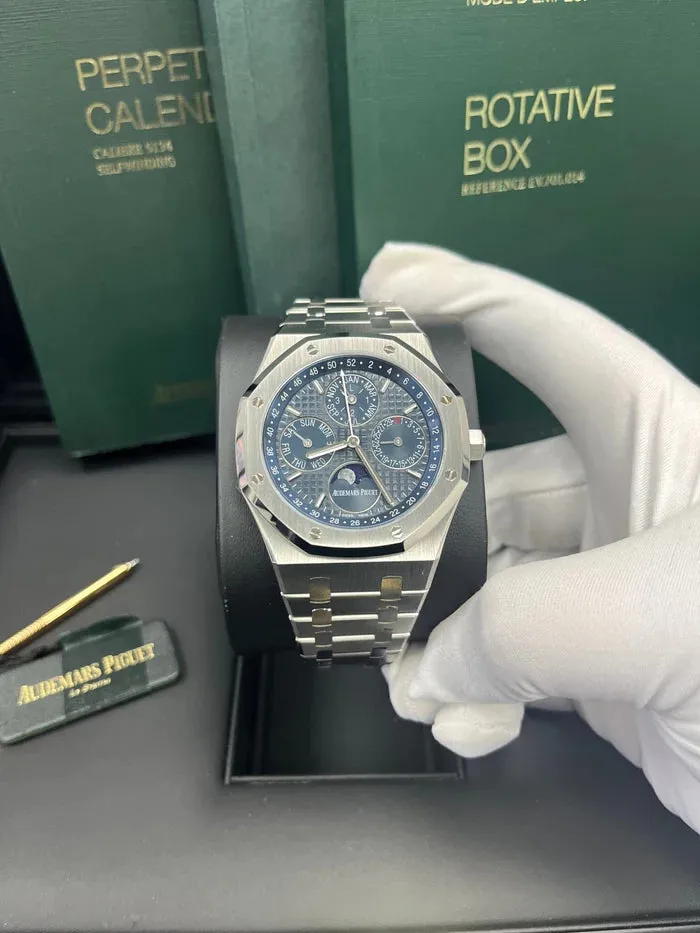 Audemars Piguet Royal Oak Perpetual Calendar 26574ST.OO.1220ST.02 41.5mm Blue 4