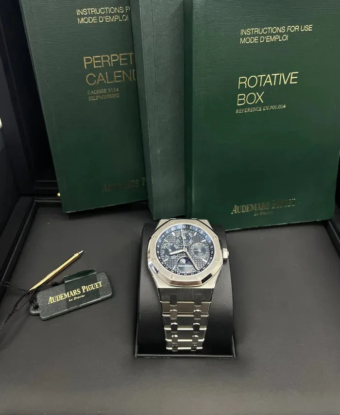 Audemars Piguet Royal Oak Perpetual Calendar 26574ST.OO.1220ST.02 41.5mm Blue 5