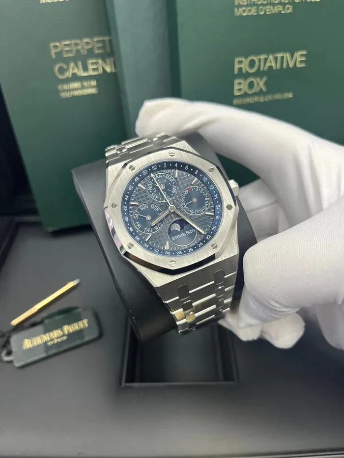 Audemars Piguet Royal Oak Perpetual Calendar 26574ST.OO.1220ST.02 41.5mm Blue 6