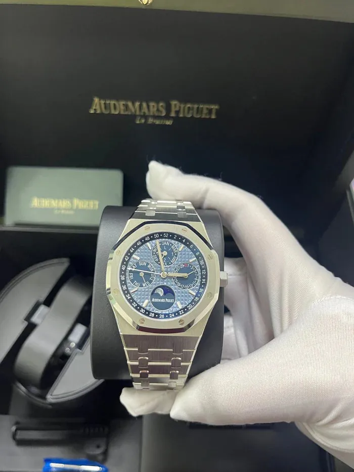 Audemars Piguet Royal Oak Perpetual Calendar 26574ST.OO.1220ST.03 41mm Stainless steel Blue 6