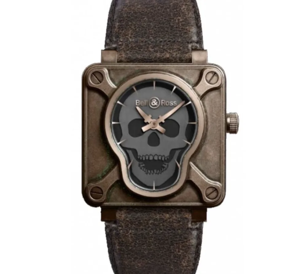 Bell & Ross BR 01-92 BR0192-SKULL-BR 46mm Bronze Black