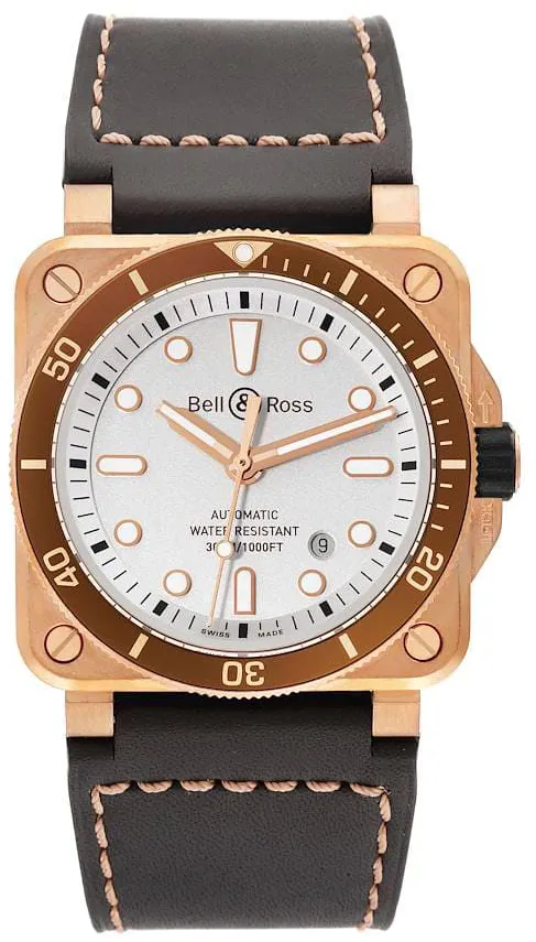 Bell & Ross Instruments BR0392-D-WH-BR/SCA 42mm Bronze White