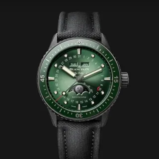 Blancpain Fifty Fathoms Bathyscaphe 5054 0153 B52A Ceramic Green